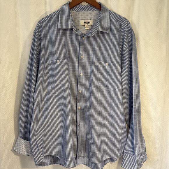 Joseph Abboud Men’s XXL‎ Long Sleeve 100% Cotton Striped Shirt - Picture 1 of 7